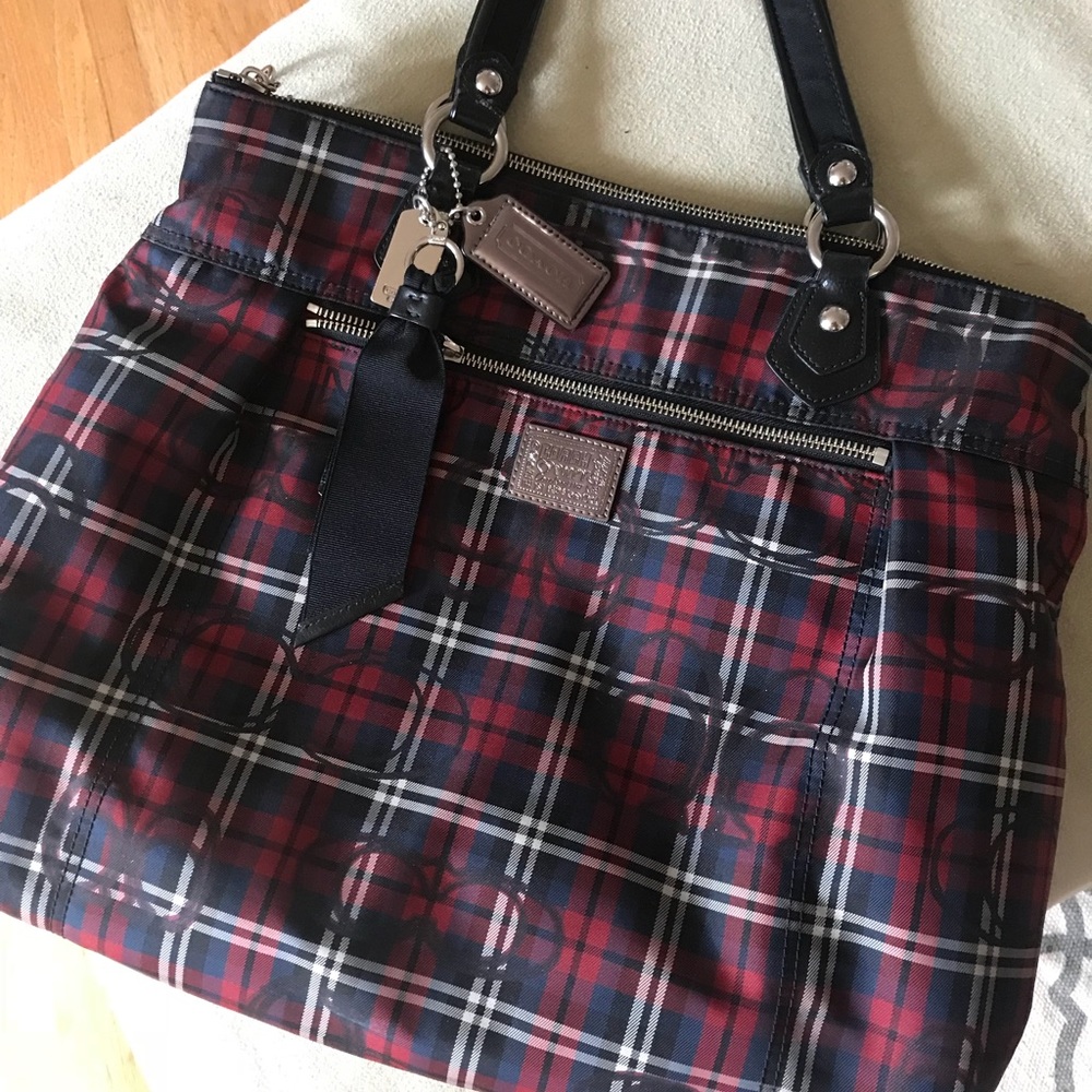 Coach plaid bag